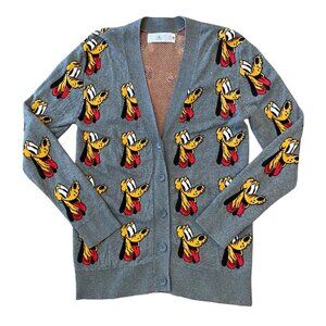 Disney Gray Cardigan with Pluto Design